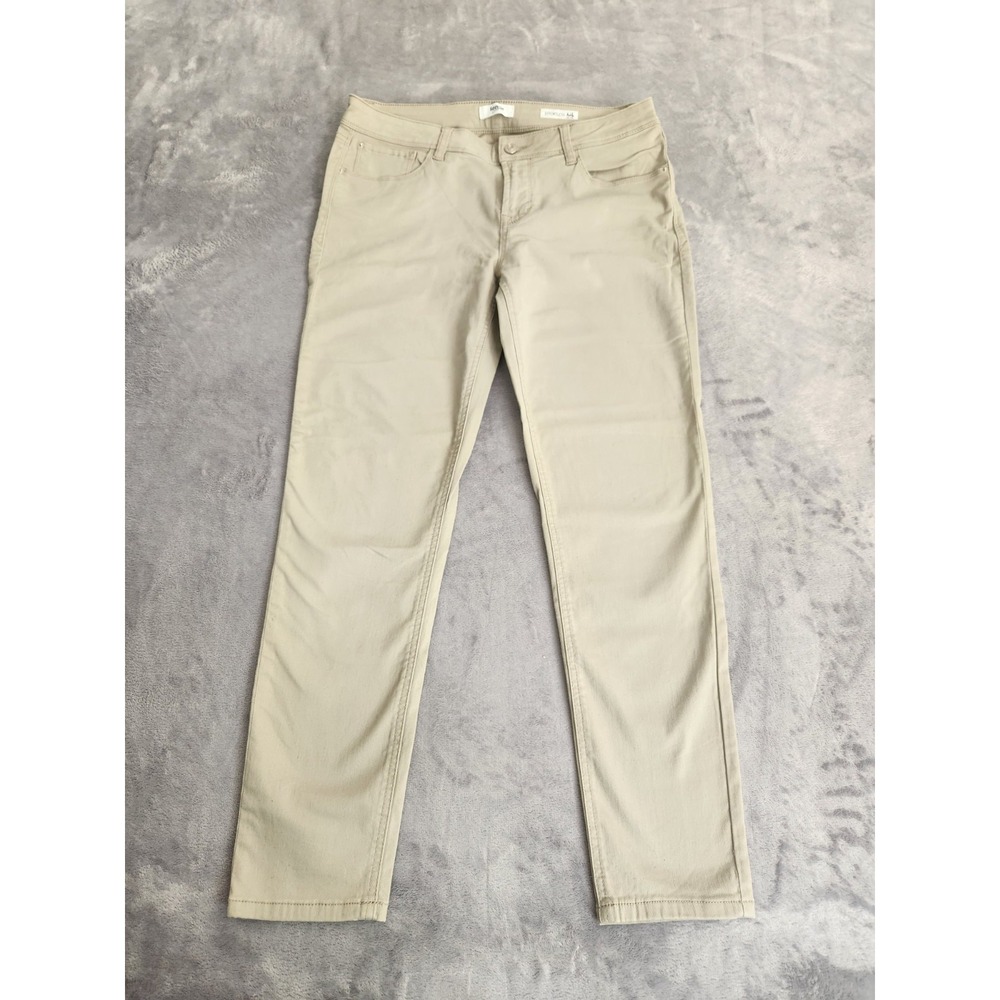 Kensie Jeans Women's 10 30 Khaki Mid Rise Effortless Ankle Skinny Pants Jeans